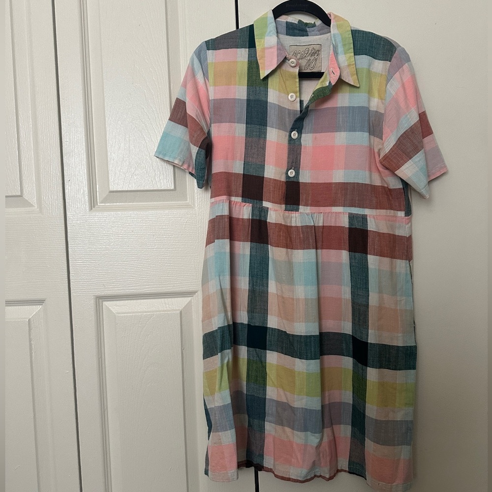 Ace & Jig Plaid Button-Up Dress